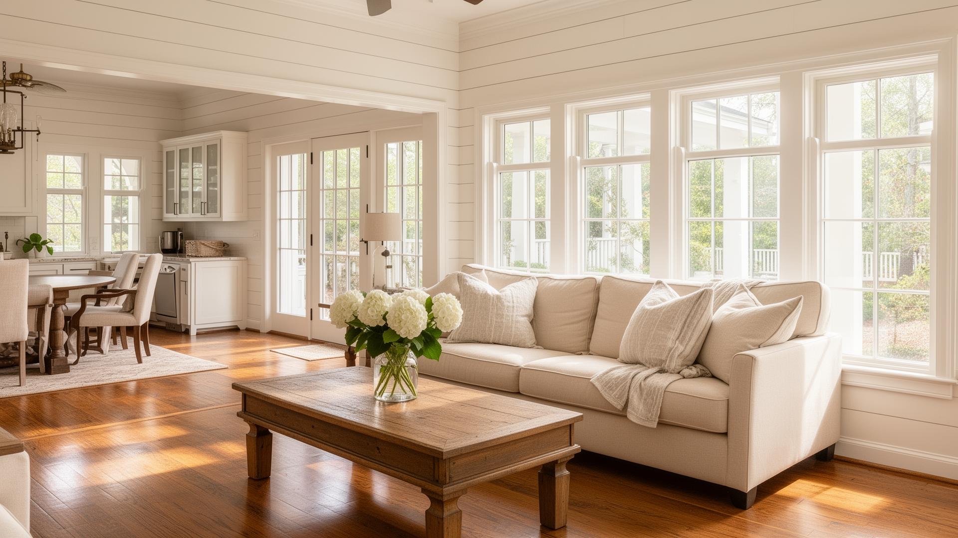 Bright, immaculately clean Georgia home interior